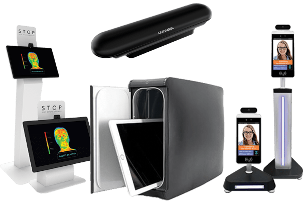 Temperature Scanning Kiosks and UV-C Cleaners